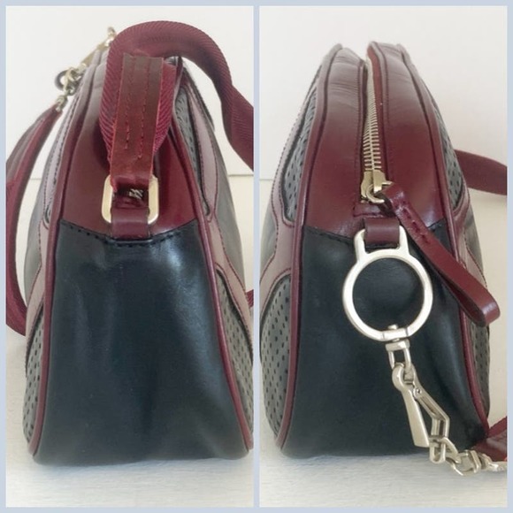 Prada Crossbody Bag in Burgundy and Dark Green - Picture 9 of 17